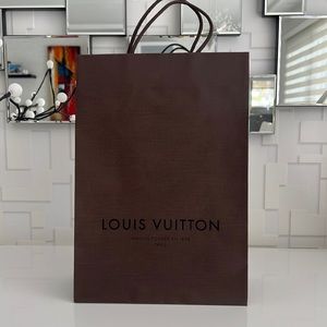 Louis Vuitton Brown Paper Gift Bag